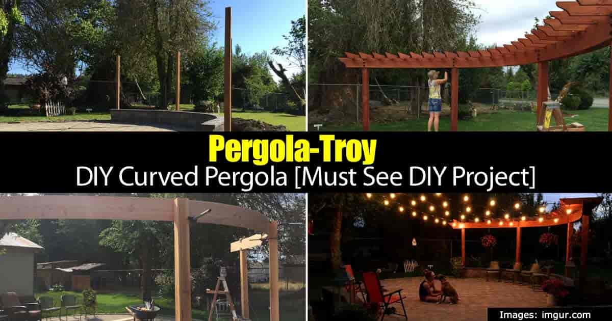  A great DIY Pergola with an interesting design