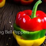 Growing Bell peppers, red pepper, green pepper and yellow pepper