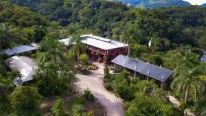 Vallarta Botanical Garden aerial view from a drone