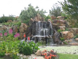 Waterfall at the New Brunswick Botanical Garden