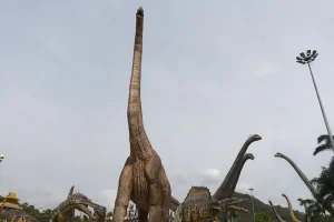 Part of the dinosaur displays at NongNooch