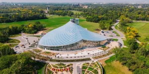 Aerial view of Assiniboine park