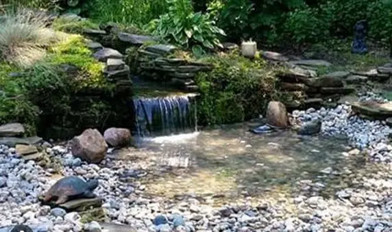 A pondless waterfall