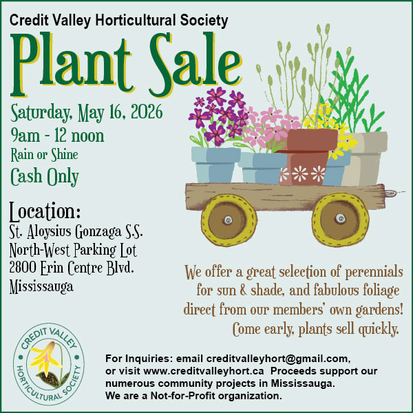 Plant Sale hosted by Credit Valley Horticultural Society