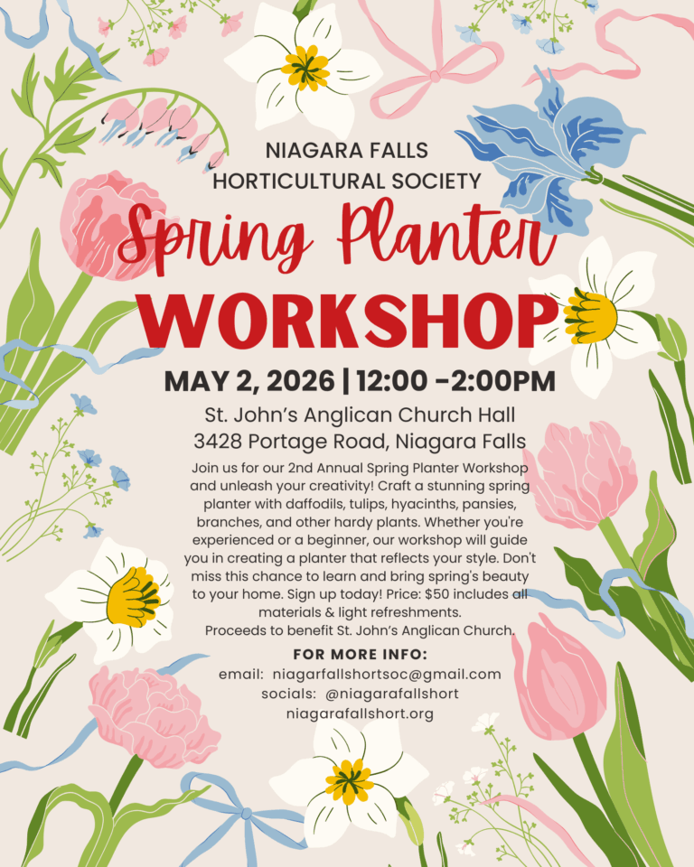 Niagara Falls Horticultural Society Spring Planter Workshop