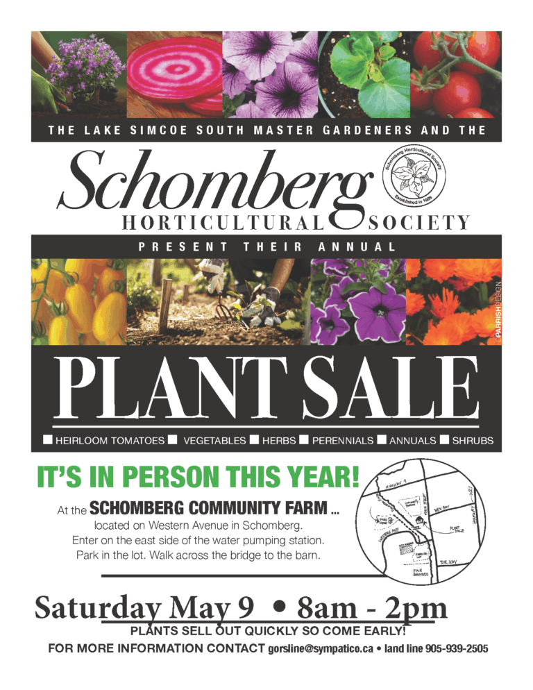 Schomberg Horticultural Society Annual Plant Sale