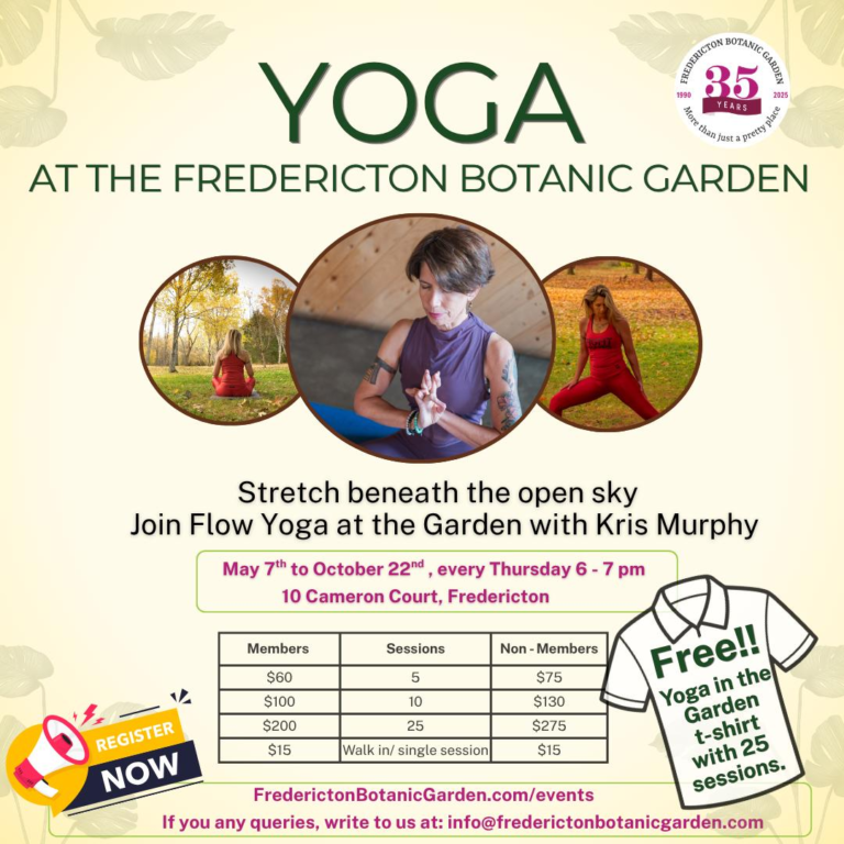 Yoga At The Fredericton Botanic Garden
