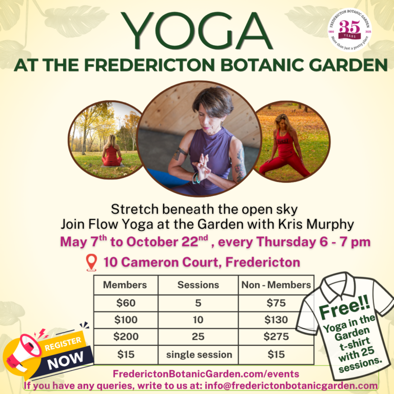 Yoga At The Fredericton Botanic Garden
