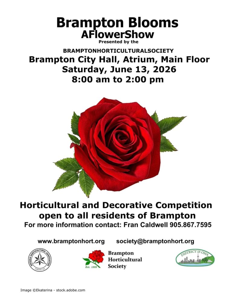 Brampton Blooms Annual Flower Show