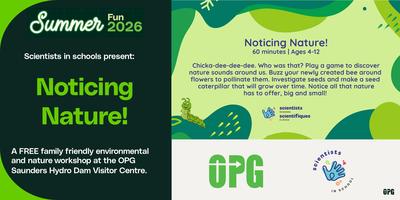 Noticing Nature – Presented by Scientists in School