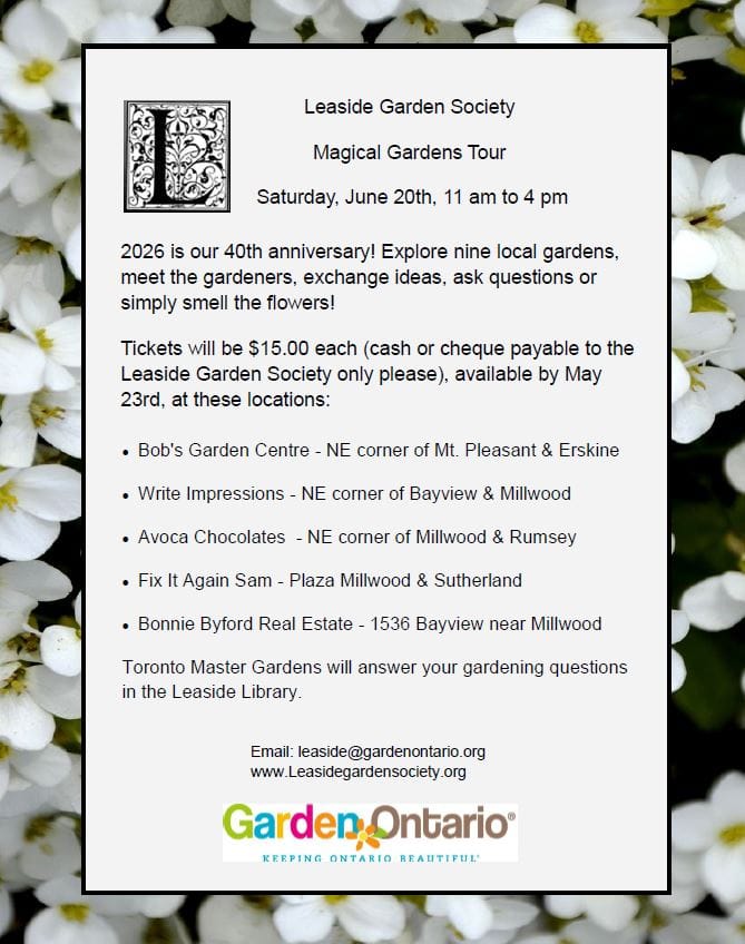 Leaside Garden Society Magical Gardens Tour
