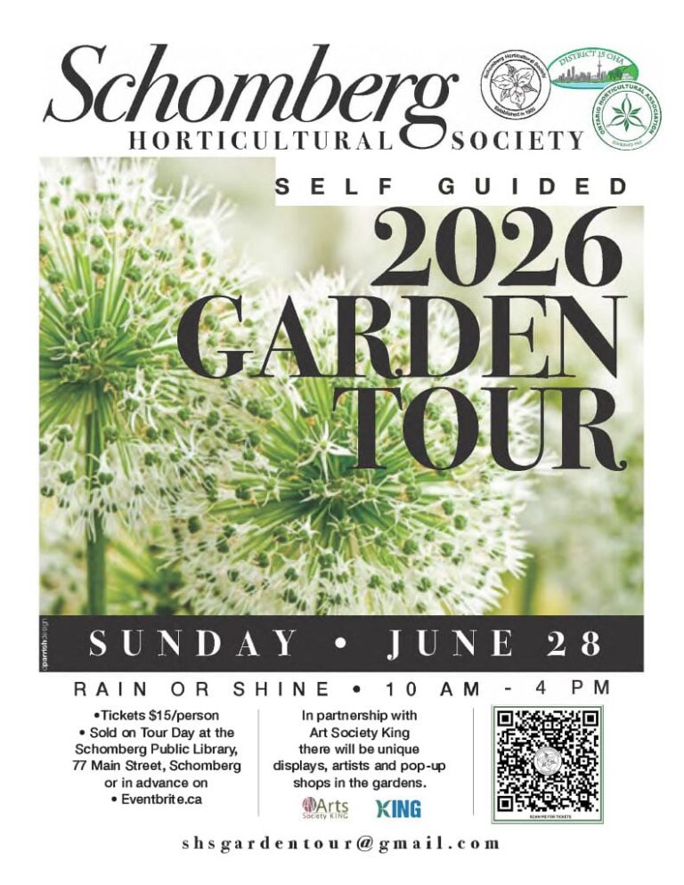 Schomberg Horticultural Society Annual Garden Tour