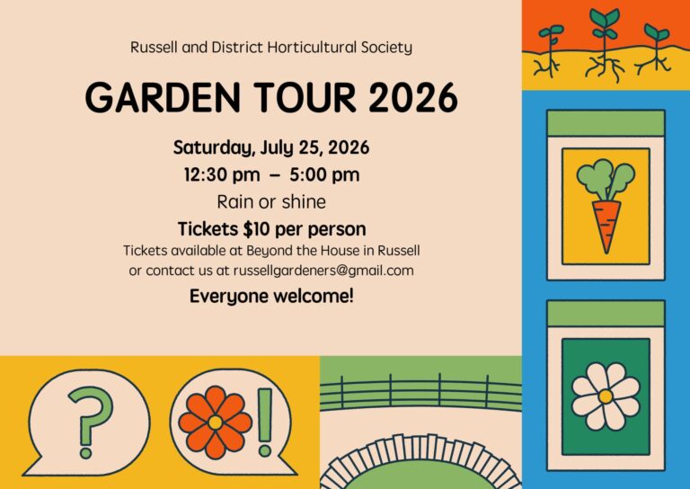 Russell & District: 2026 Garden Tour