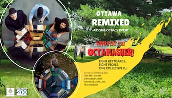 Ottawa Remixed community event poster with people outdoors